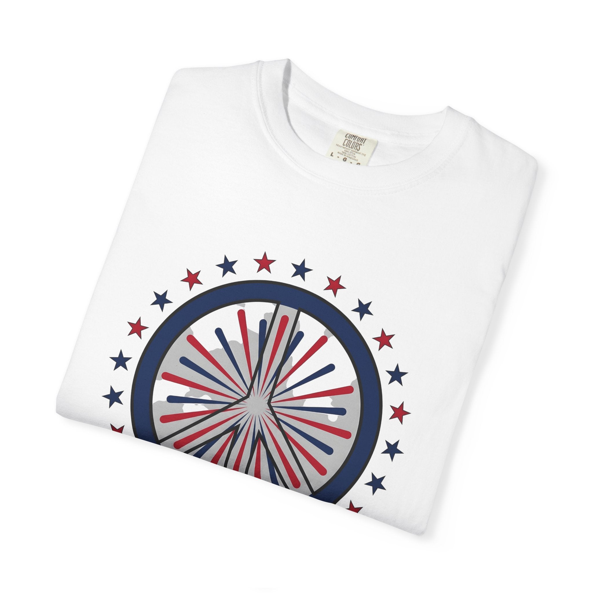 Peace Symbol Shirt 4th Of July Celebration Gift Women Retro Tee Peace Sign T-Shirt Fireworks Fan Vintage Tshirt Party Graphic Sketch Star