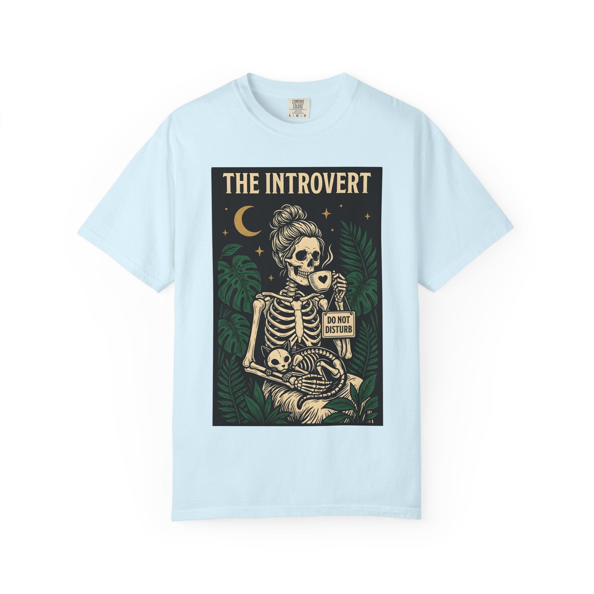 Bony Cat Shirt Boho Chic Mysticism Gift Women Eerie Tee Skeleton Cat T-Shirt Bohemian Fan Creepy Tshirt Spiritual Graphic Classic Palm