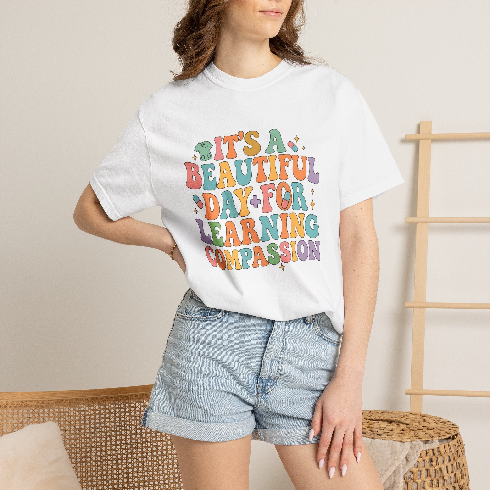 Bright Uplifting Phrase Shirt Nurses Motivation Gift Women Vintage Tee Inspirational T-Shirt Teacher Enthusiast Retro Tshirt Motivational