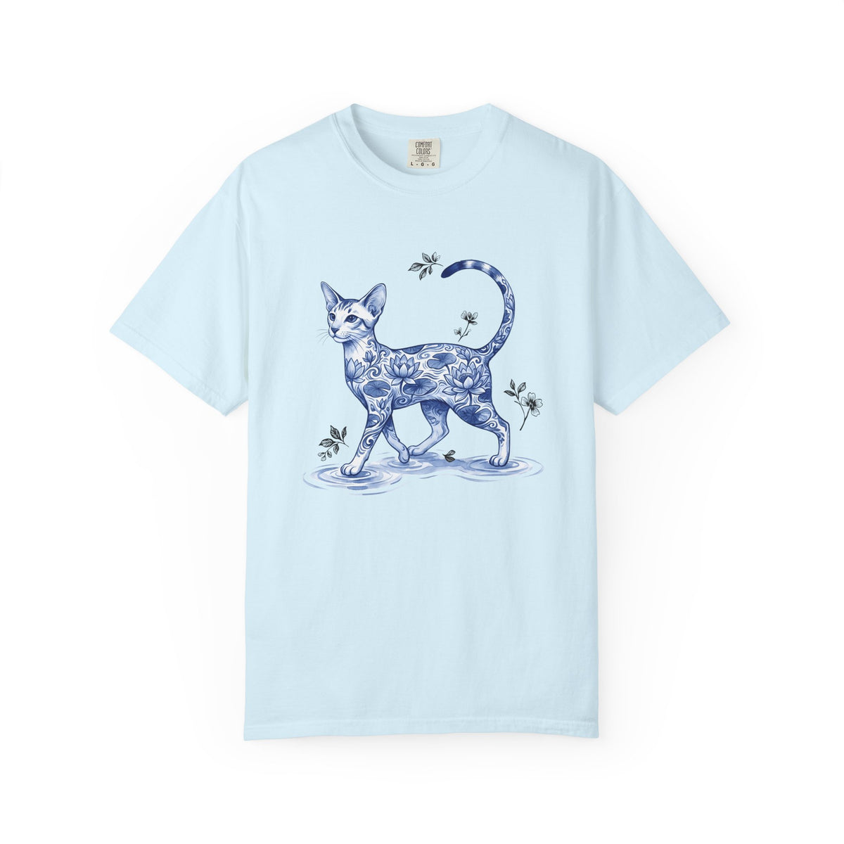 Flower Cat Shirt Cat Flower Unisex Gift Floral Tee Kitty T-Shirt Cat Fan Fancy