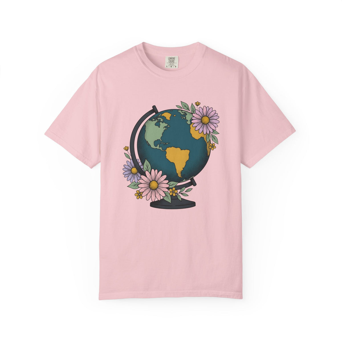 Earth Blooms Shirt Teacher Adventure Unisex Gift Folk Tee Floral T-Shirt