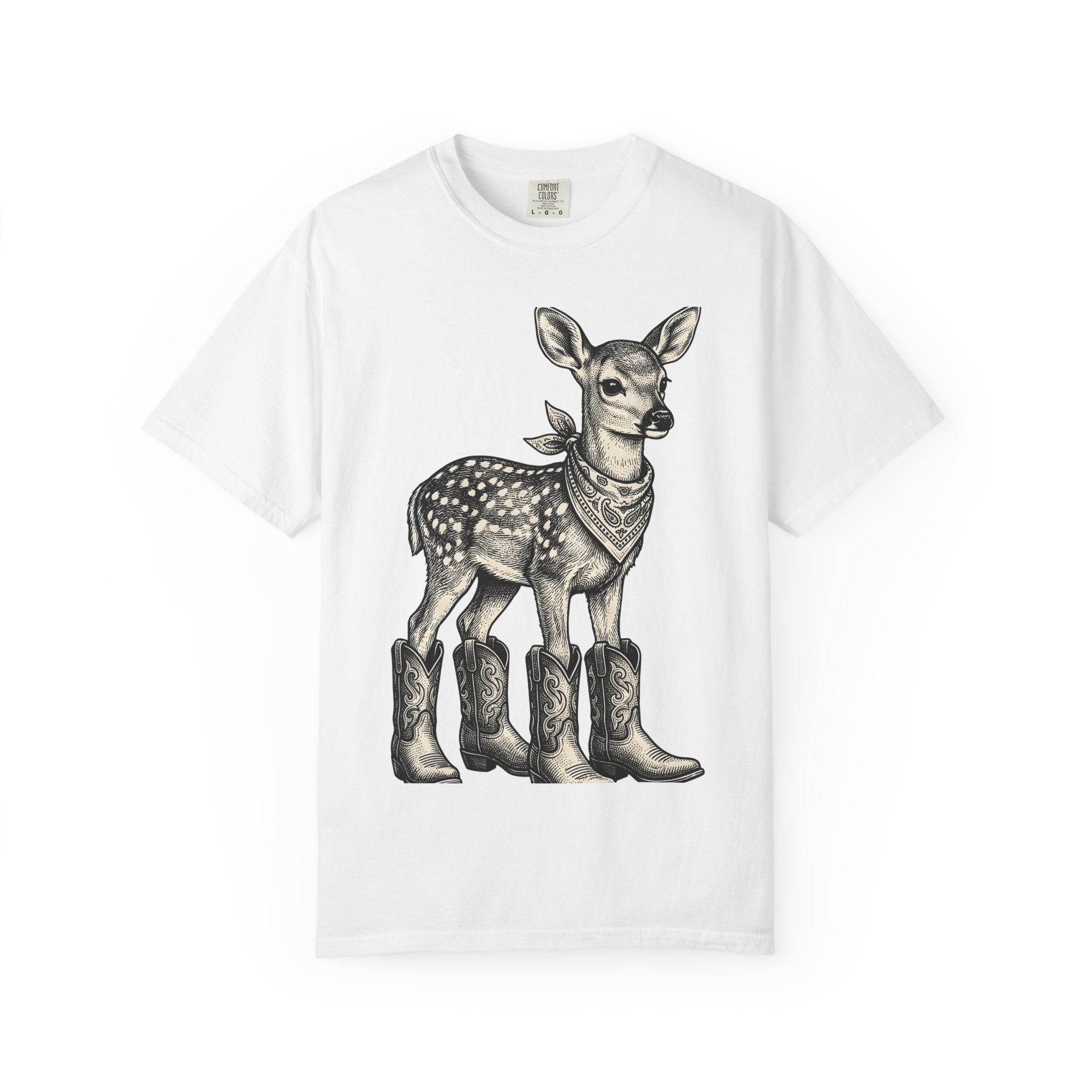 Doe Cowboy Boots Shirt Cowgirl Prairie Gift Women Old School Tee Cowboy Boot T-Shirt Cowgirl Fan Rodeo Tshirt Plains Graphic Cartoon