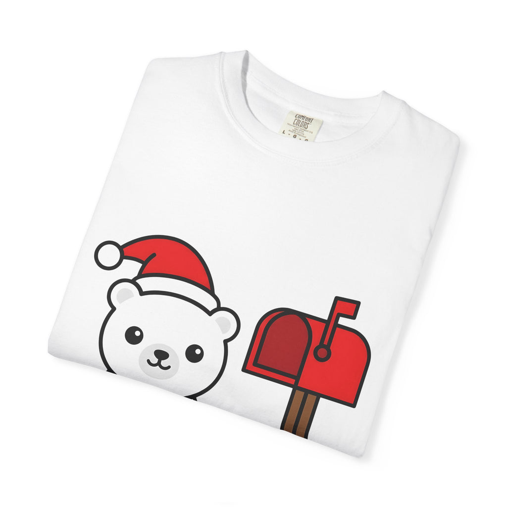 White Bear Shirt Christmas Pets Gift Women Adorable Tee Polar Bear T-Shirt Xmas Fan Animal Graphic Tshirt Clean Letterbox Tshirt