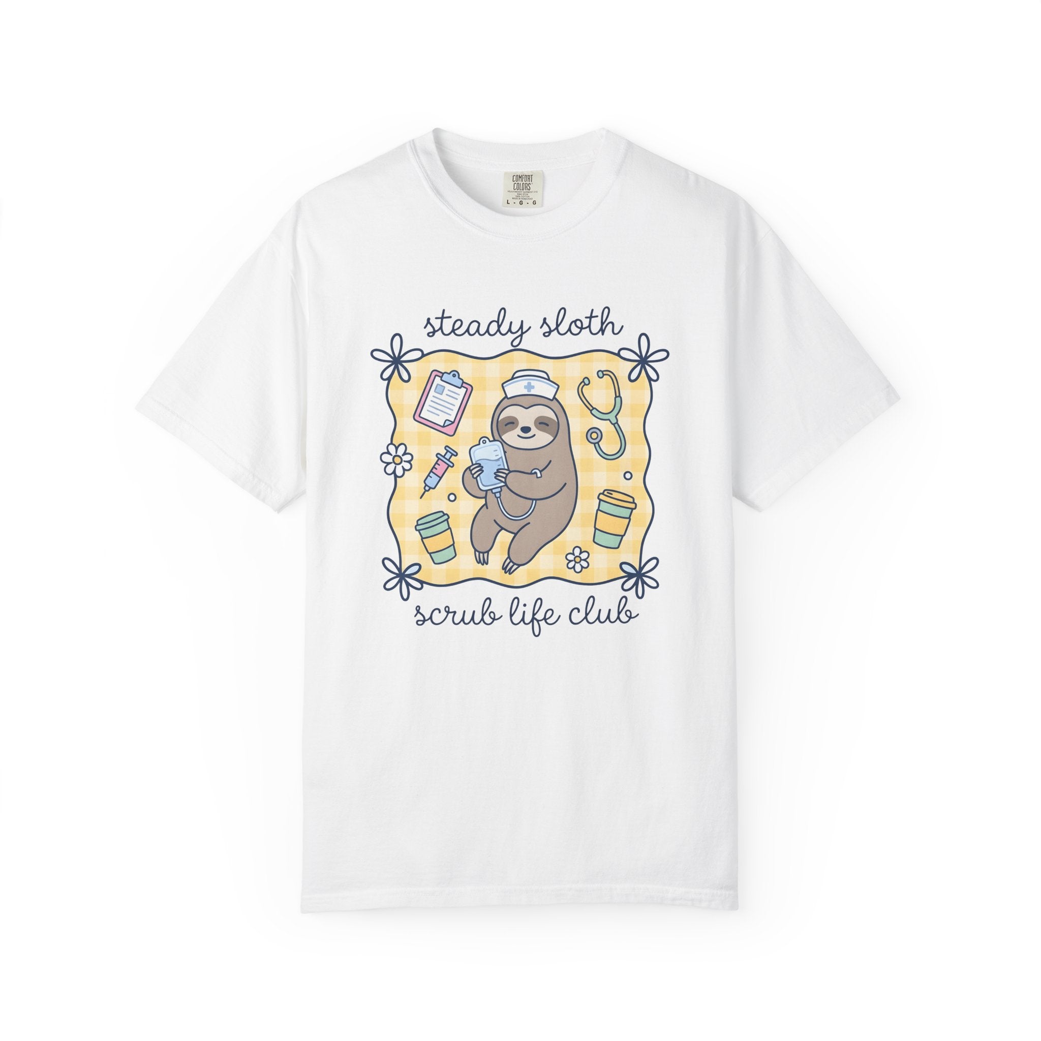 Sloth Nurse Shirt Nurses Pets Gift Women Playful Tee Sloth T-Shirt Nurse Enthusiast Funny Tshirt Animal Graphic Tshirt Funny Health