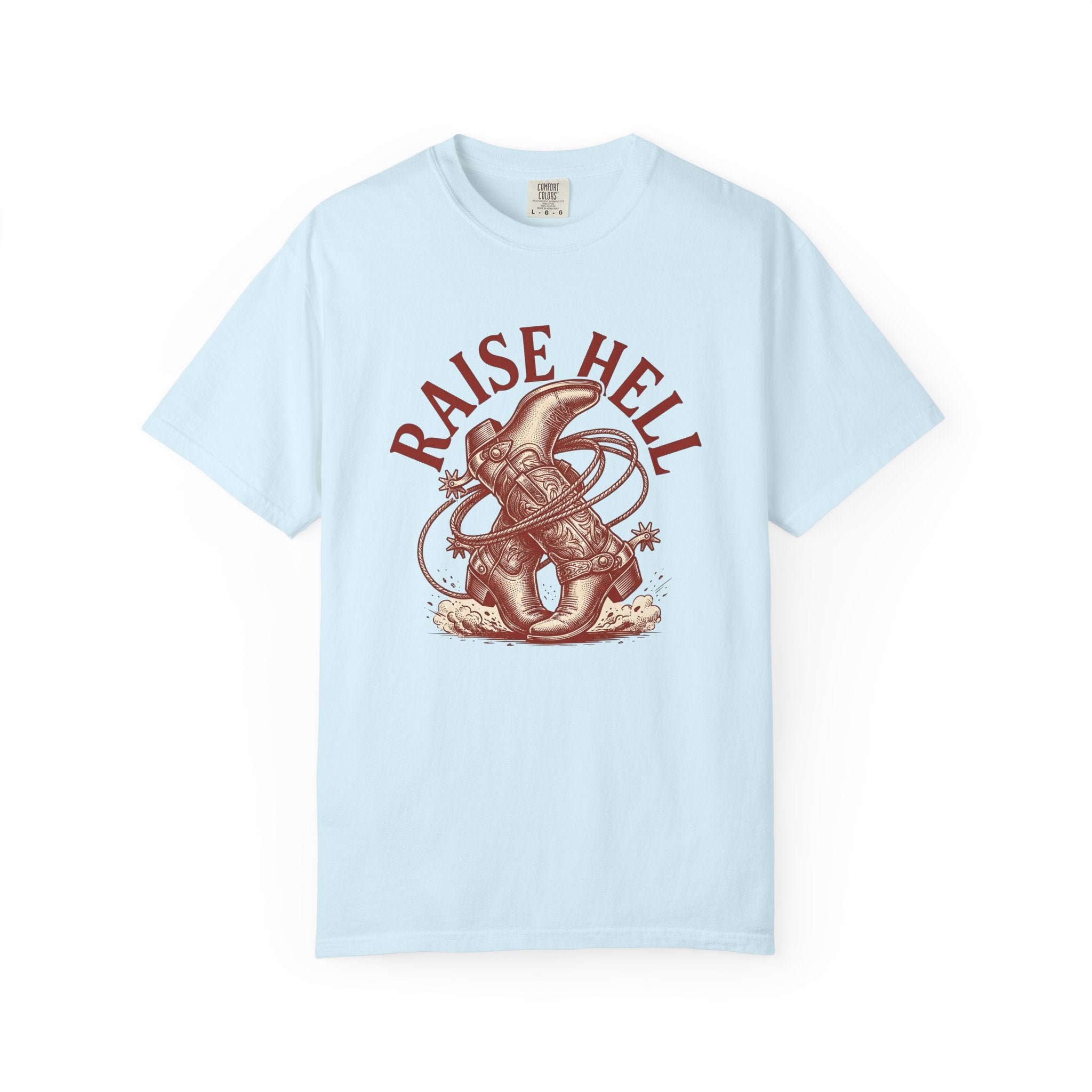 Cowboy Boots Shirt Cowgirl Western Gift Women Vintage Tee Boots T-Shirt Rodeo Fan Cowboy Graphic Hand Drawn Lasso Tshirt