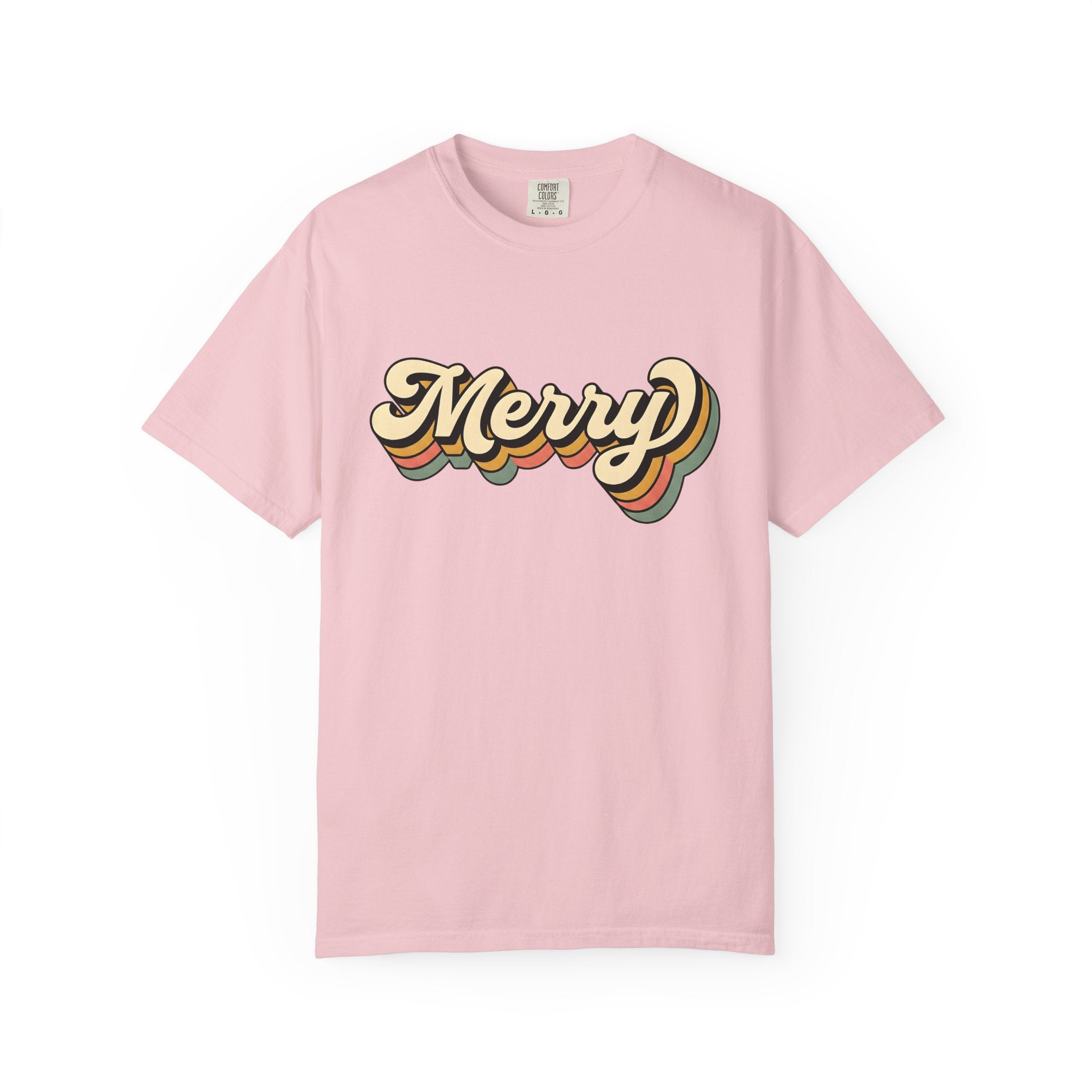 Bold Old School Letters Shirt Holiday Yuletide Gift Women Heritage Tee Typography T-Shirt Christmas Fan Vintage Tshirt Noel Graphic Basic