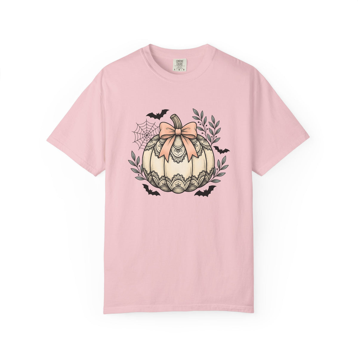 Lace Pumpkin Shirt Halloween Harvest Unisex Gift Rustic Tee Gourd T-Shirt Spooky