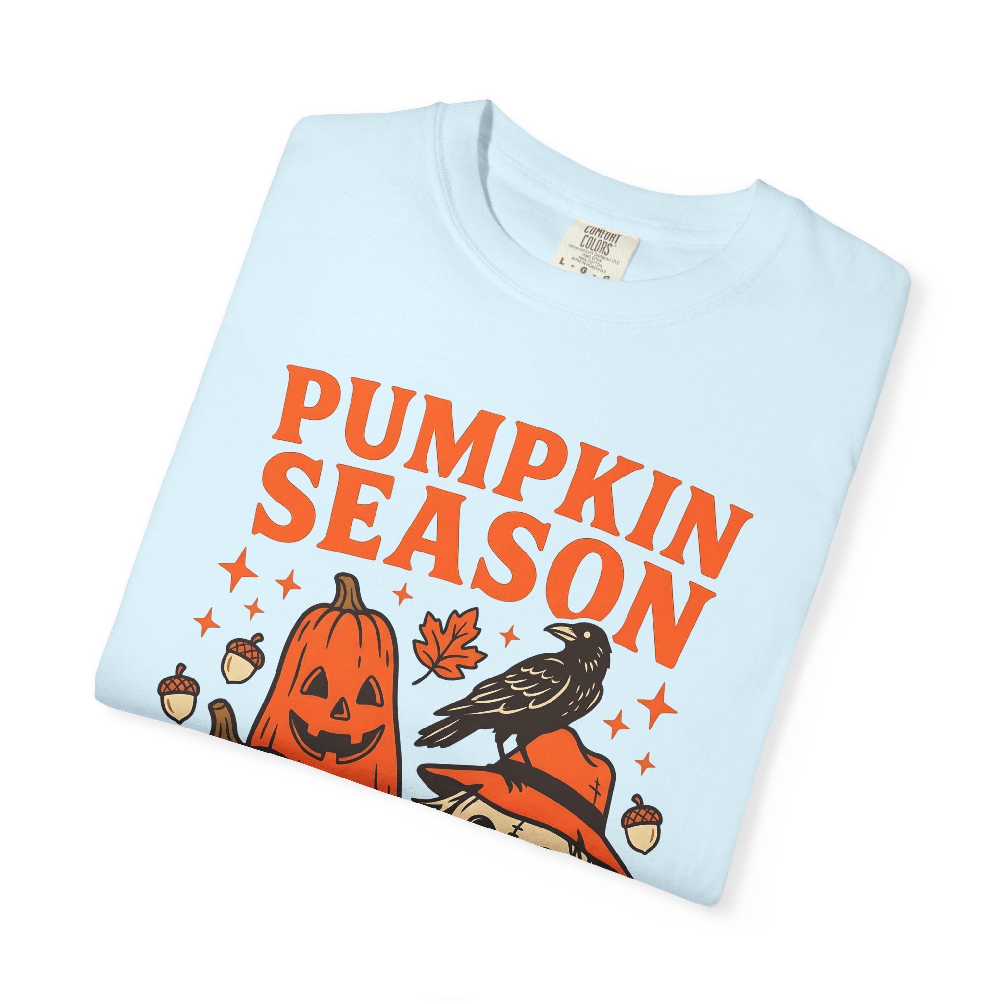 Carved Pumpkin Shirt Halloween Harvest Gift Women Animated Tee Gourd T-Shirt Horror Fan Cartoon Tshirt Autumn Graphic Hand Drawn Straw