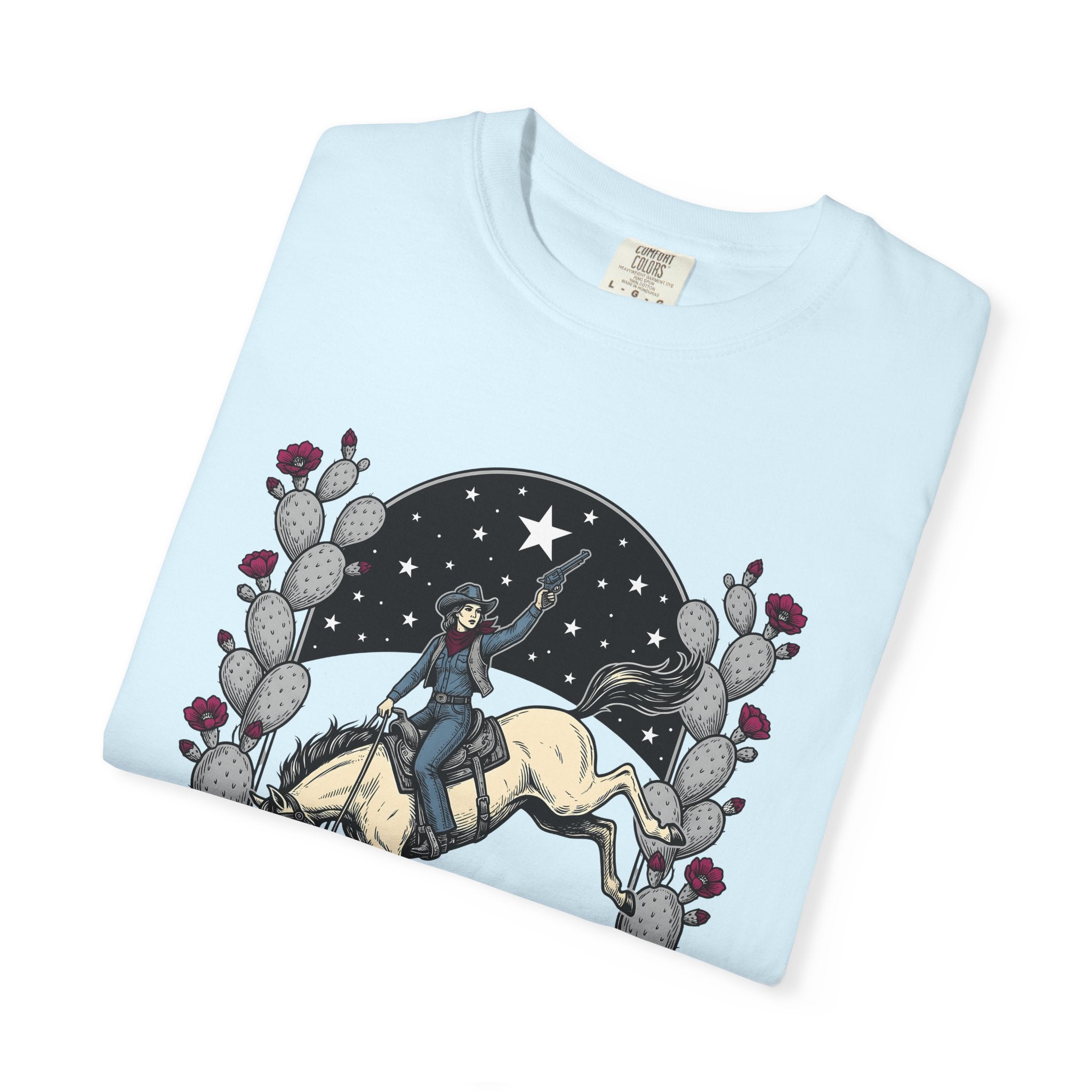 Cowgirl Horse Shirt Cowgirl Rodeo Gift Women Vintage Tee Horseman T-Shirt Cowgirl Fan Retro Tshirt Rodeo Graphic Western Cactus Tshirt