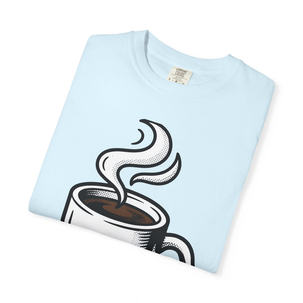 Java Mug Shirt Coffee Morning Gift Women Graphic Tee Mug T-Shirt Coffee Fan Caffeine Tshirt Morning Design Line Art Vapor Tshirt