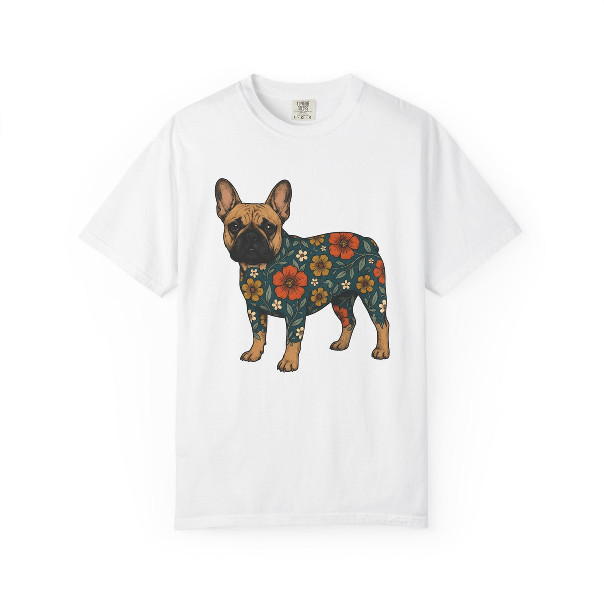 French Bulldog Shirt Dog Floral Unisex Gift Boho Tee Bulldog T-Shirt Dog Fan