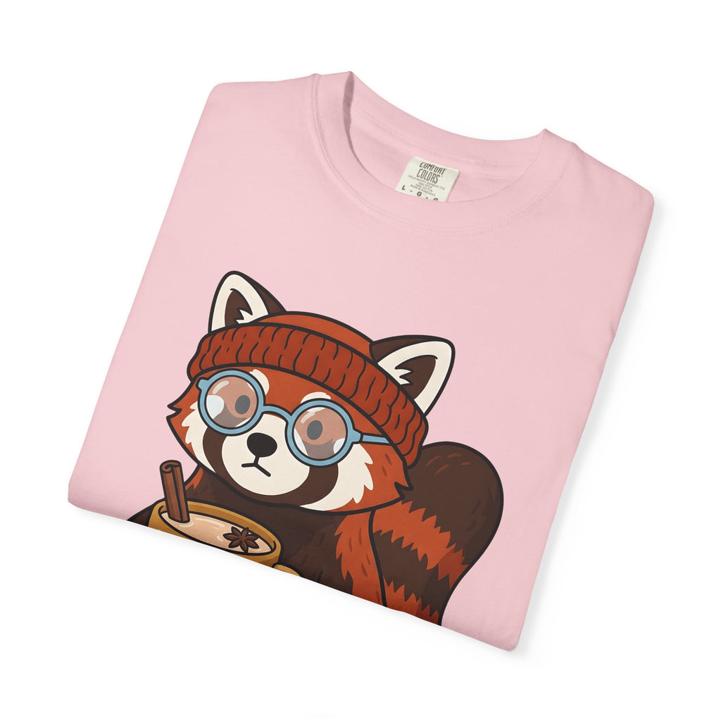 Red Panda Espresso Shirt Coffee Critters Gift Women Hand Drawn Tee Espresso T-Shirt Coffee Fan Illustrated Tshirt Animal Graphic Pastel
