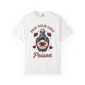 Poison Bottle Shirt Valentine Gothic Gift Women Tattoo Tee Apothecary T-Shirt Valentine Fan Ink Tshirt Dark Graphic Vintage Hearts Tshirt