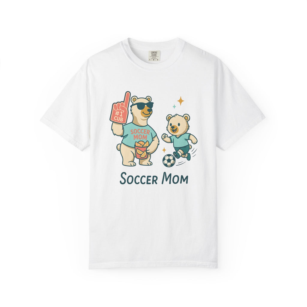Bear Clan Shirt Moms Exercise Gift Women Sweet Tee Clan T-Shirt Mom Enthusiast Cute Tshirt Fitness Graphic Illustrated Soccer Ball Tshirt
