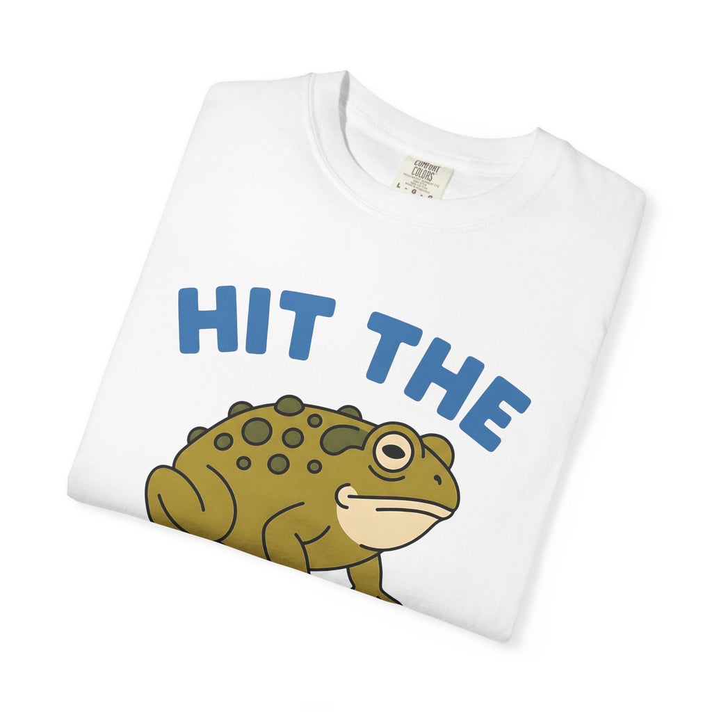 Toad Drawing Shirt Frog Hiking Gift Women Animated Tee Frog T-Shirt Amphibian Enthusiast Cartoon Tshirt Trekking Graphic Classic Journey