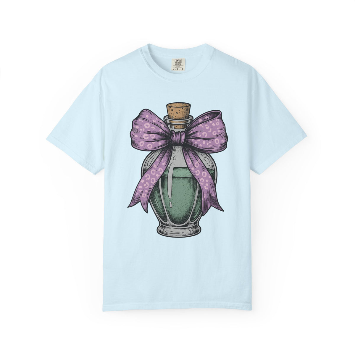 Elixir Bottle Shirt Halloween Spell Gift Women Classic Tee Potion Bottle T-Shirt Horror Fan Gothic Tshirt Magic Graphic Doodle Knot Tshirt