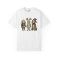 Rabbit Costume Shirt Halloween Fauna Gift Women Playful Tee Bunny T-Shirt Halloween Fan Costume Tshirt Wildlife Graphic Line Art Glimmers