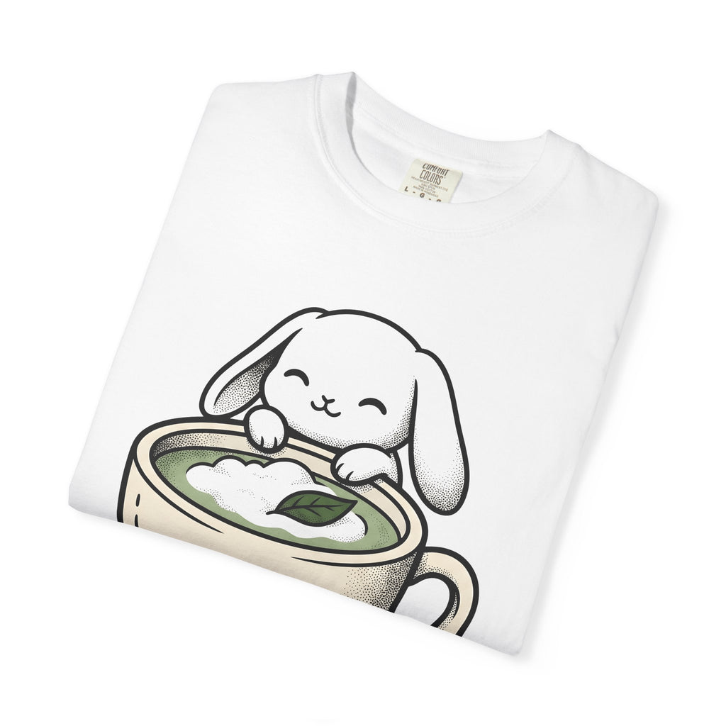 Rabbit Coffee Mug Shirt Coffee Pet Gift Women Cute Tee Bunny T-Shirt Coffee Fan Animal Graphic Cute Tshirt Simple Plant Tshirt