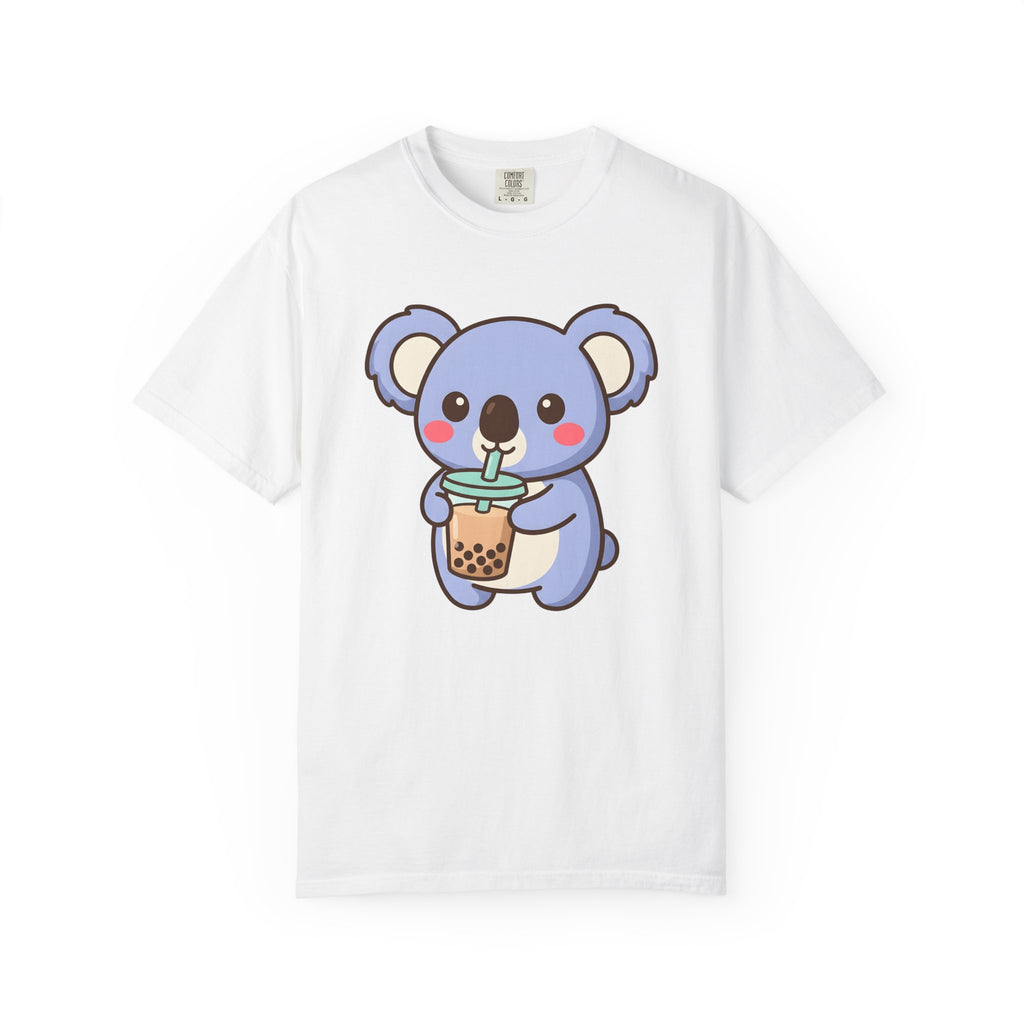 Koala Bubble Shirt Drinks Wildlife Gift Women Chibi Tee Koala T-Shirt Beverage Fan Animal Graphic Illustration Animation Pearl Tea Tshirt