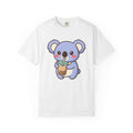 Koala Bubble Shirt Drinks Wildlife Gift Women Chibi Tee Koala T-Shirt Beverage Fan Animal Graphic Illustration Animation Pearl Tea Tshirt