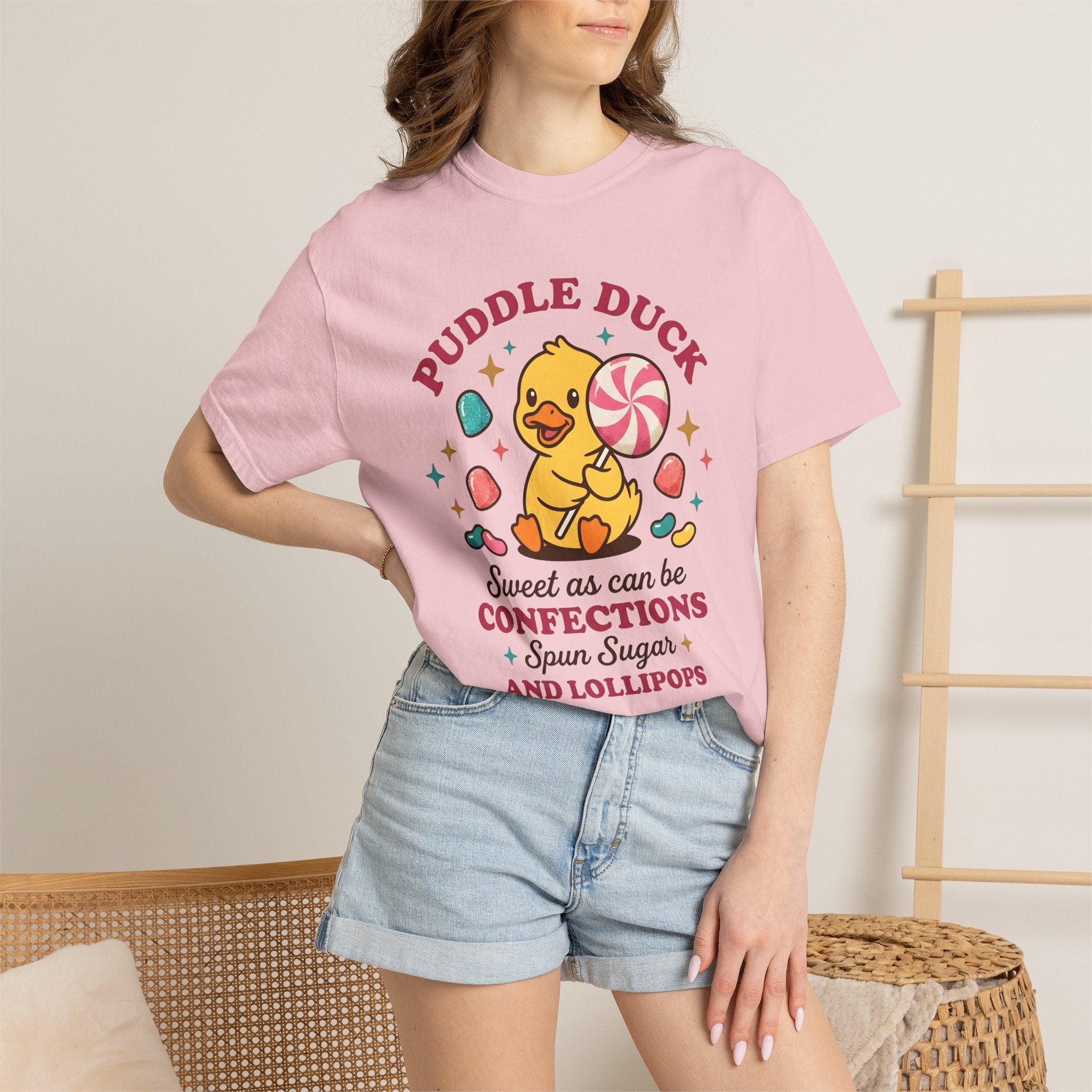 Duck Candy Shirt Easter Animal Gift Women Kawaii Tee Candy T-Shirt Easter Fan Cute Tshirt Creature Graphic Cartoon Jellybeans Tshirt