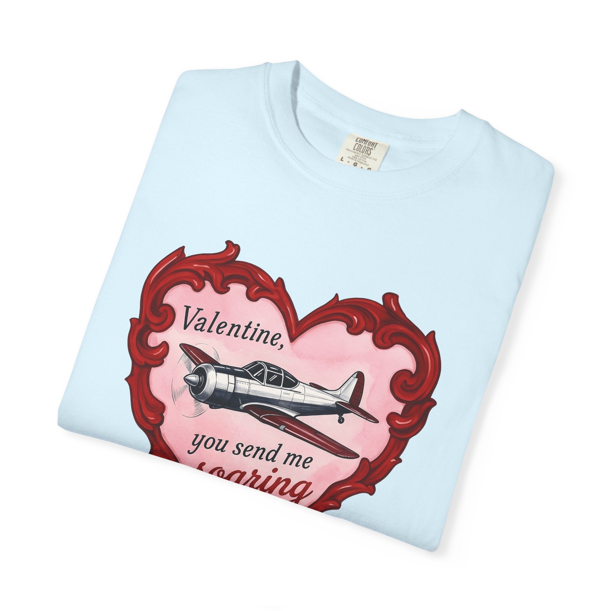 Airplane Love Shirt St Valentines Day Airplane Gift Women Retro Tee Aeroplane T-Shirt Valentine Fan Vintage Tshirt Aircraft Graphic Sketch