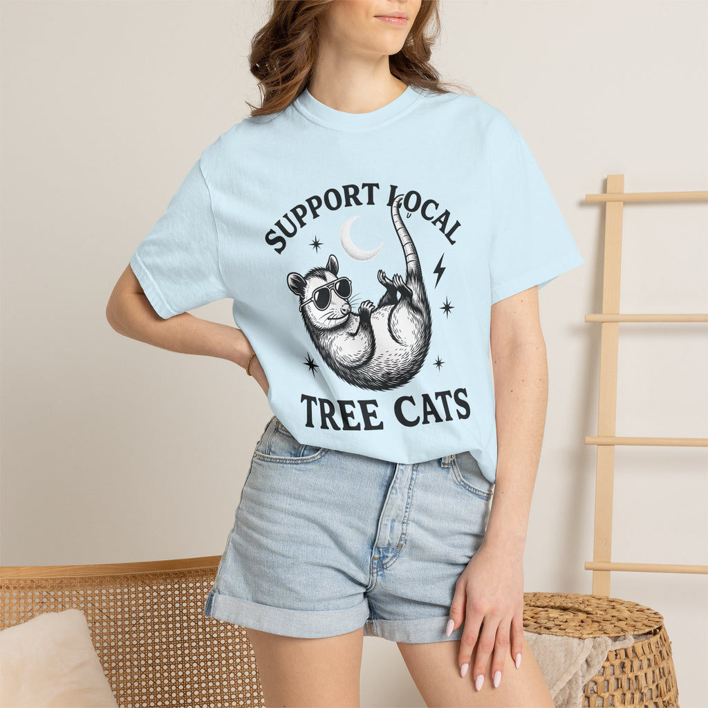 Possum Drawing Shirt Possum Joke Gift Women Rustic Tee Opossum T-Shirt Possum Fan Country Tshirt Pun Graphic Outline Eyewear Tshirt