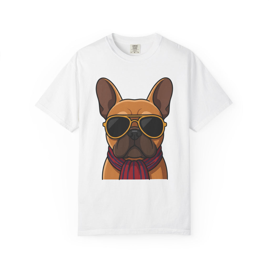 French Bulldog Shirt Animals Puppy Gift Women Comic Tee Bulldog T-Shirt Pet Fan Cartoon Tshirt Puppy Graphic Minimalist Shades Tshirt