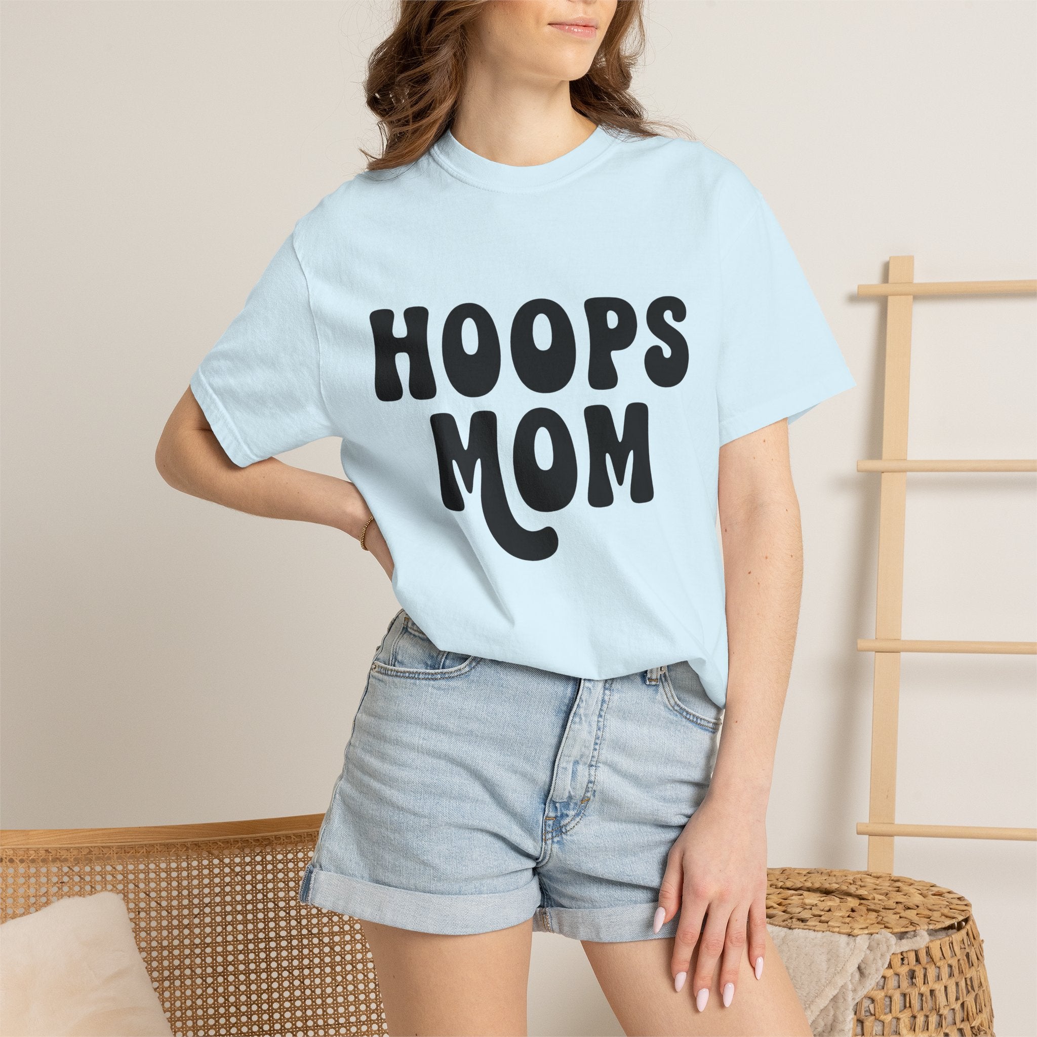 Bold Old School Text Shirt Basketball Mom Basketball Mom Kinship Gift Women Abstract Tee Typography T-Shirt Basketball Mom Fan Abstract Art