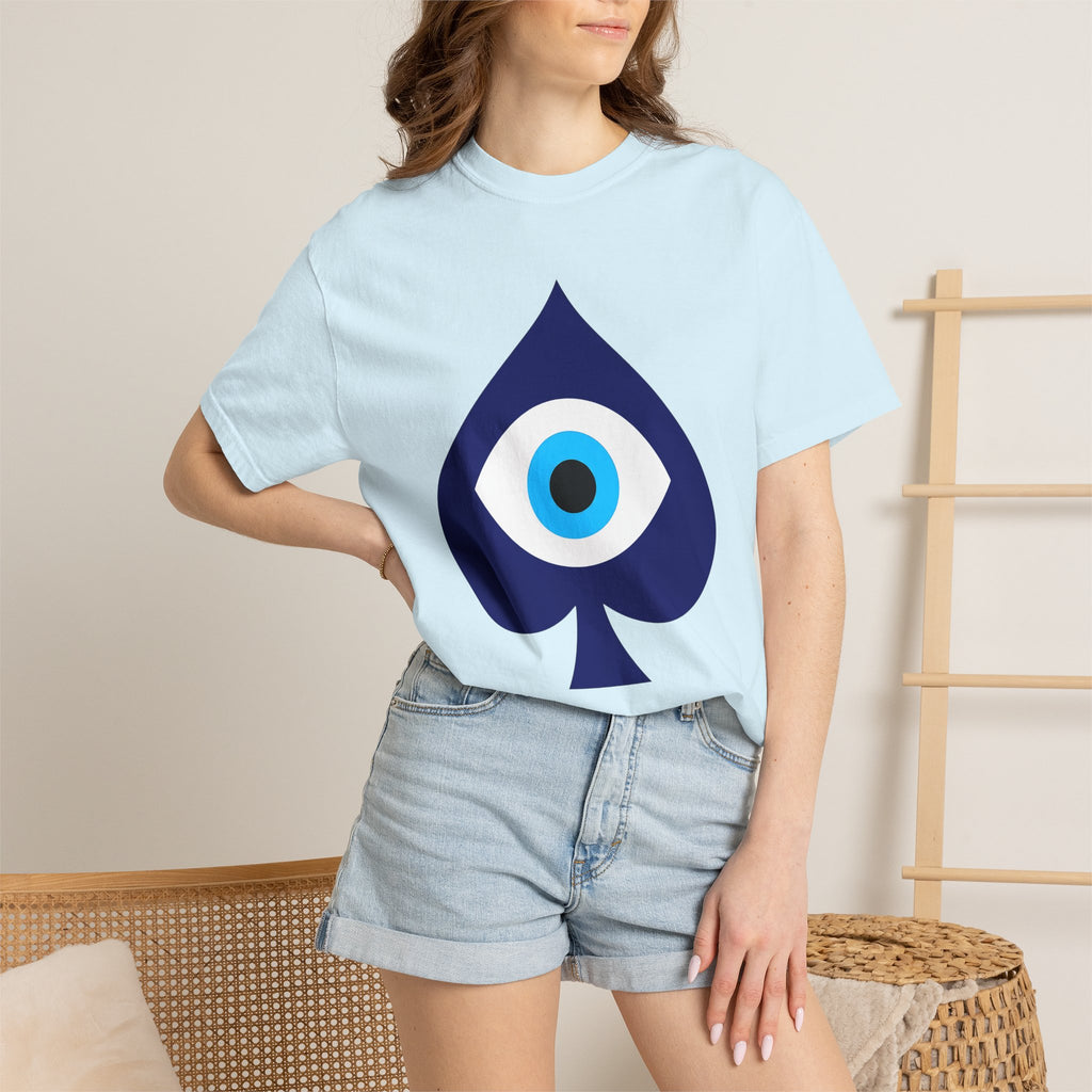 Talisman Eye Spade Shirt Boho Chic Esoteric Gift Women Basic Tee Amulet T-Shirt Bohemian Fan Minimalist Tshirt Mystical Graphic Modernist