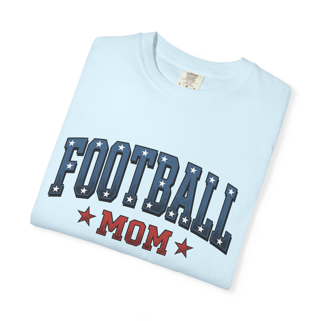 Football Stars Shirt Moms Sports Gift Women Varsity Tee Soccer Players T-Shirt Mom Fan Athletic Graphic Illustration Vintage Design Retro