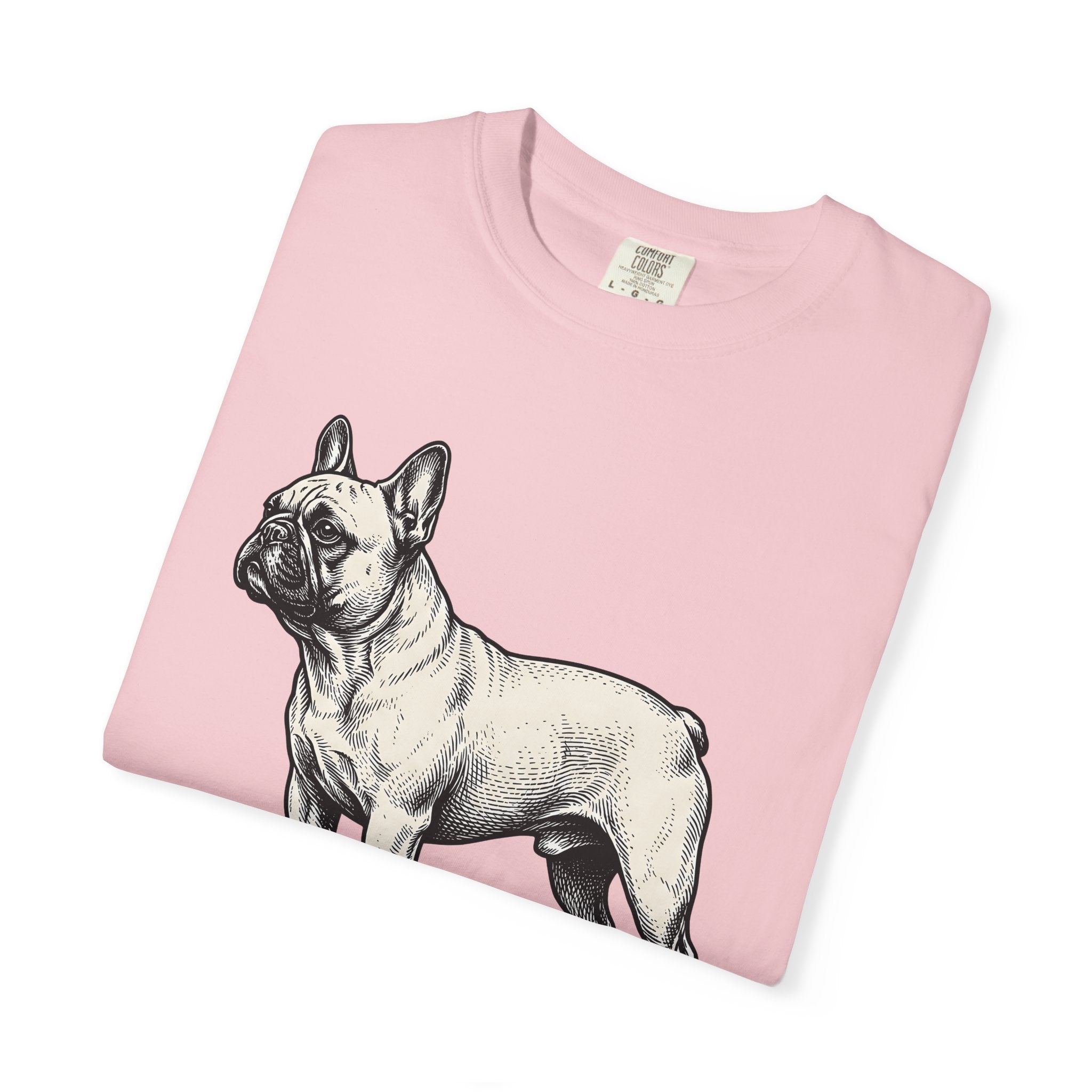 French Bulldog Shirt Dog Pet Gift Women Vintage Tee Bulldog T-Shirt Dog Fan Canine Graphic Tshirt Hand Drawn Linework Tshirt