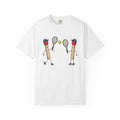 Matchstick People Shirt Sports Tennis Balls Gift Women Animated Tee Stick Figures T-Shirt Athlete Fan Cartoon Tshirt Tennis Graphic Doodle