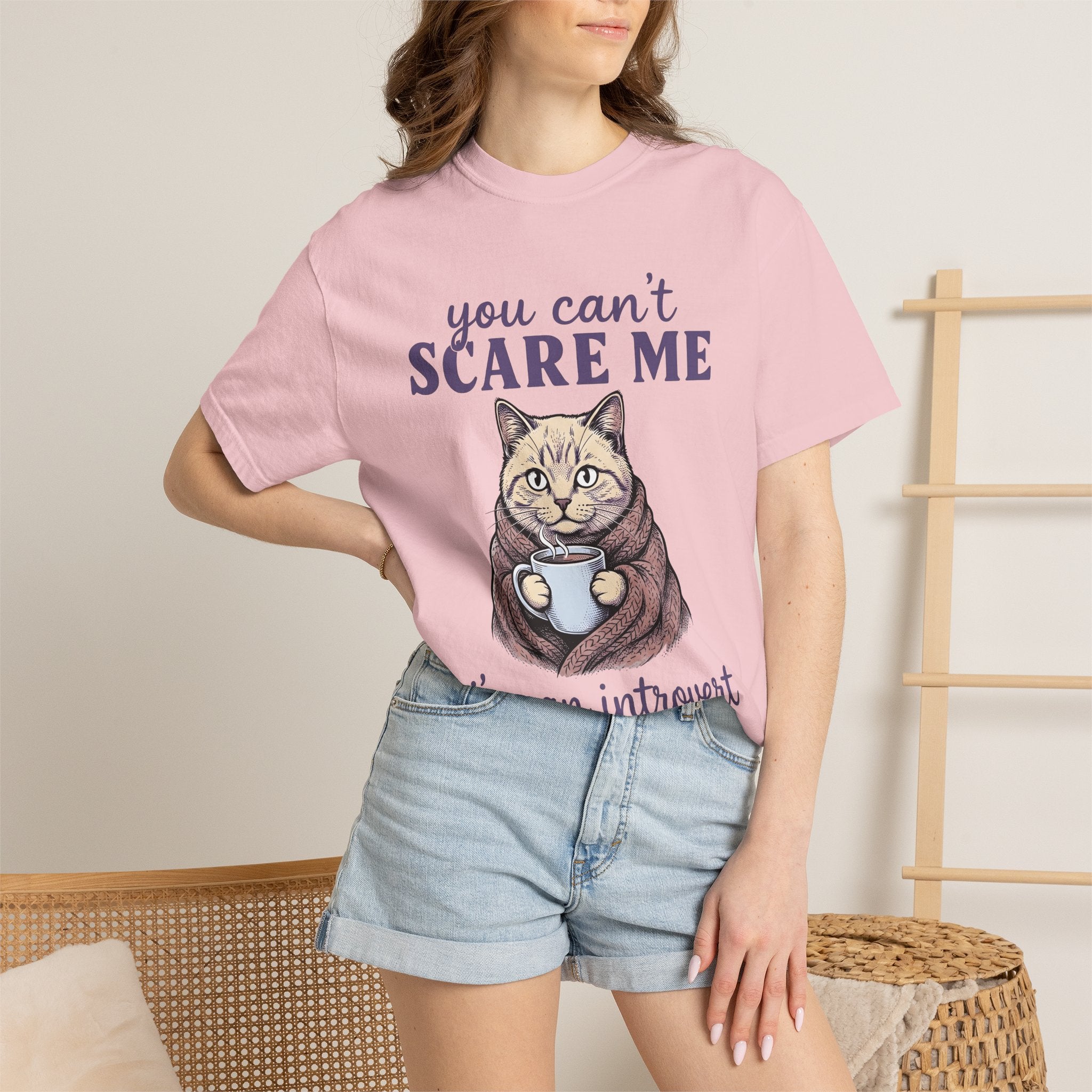 Cat Coffee Mug Shirt Cat Introvert Gift Women Cozy Tee Coffee Cup T-Shirt Feline Fan Cat Mug Tshirt Recluse Graphic Hand Drawn Blanket