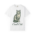 Orange Cat Shirt Cat Wildlife Gift Women Retro Tee Kitty T-Shirt Cat Fan Vintage Tshirt Wildlife Graphic Doodle Tiger Stripes Tshirt