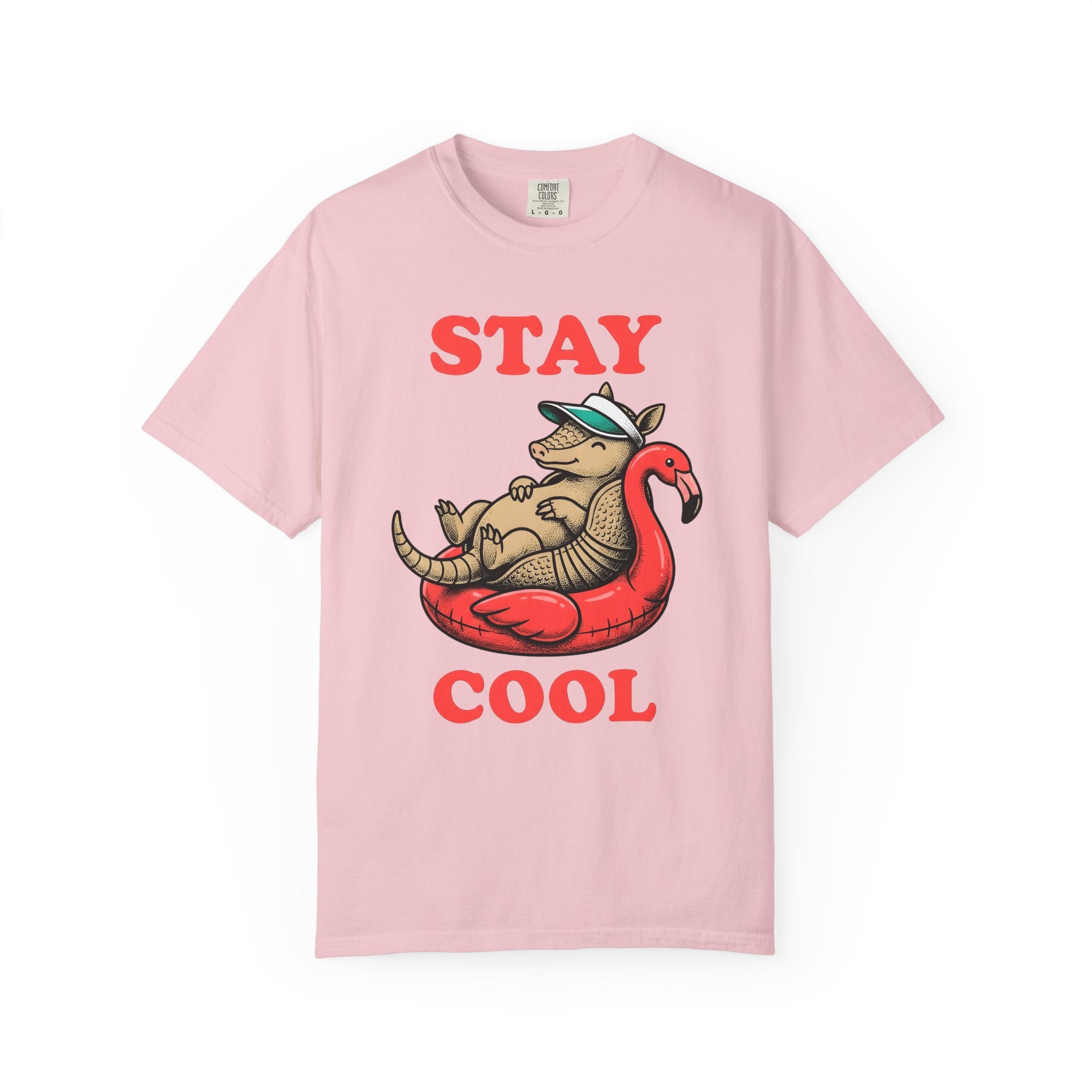 Armadillo Float Shirt Cowgirl Summer Gift Women Cartoon Tee Armadillo T-Shirt Rodeo Fan Comic Tshirt Vacation Graphic Retro Flamingo Tshirt