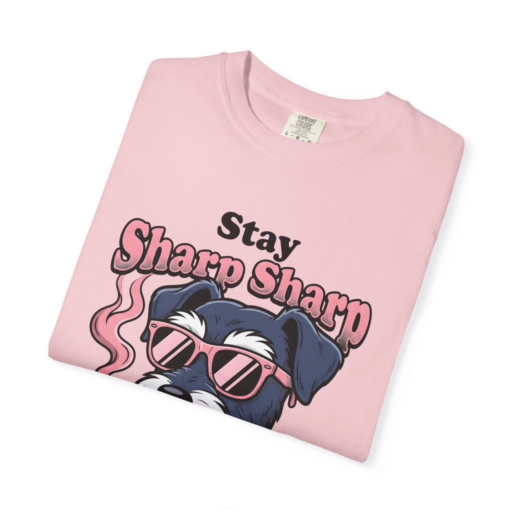 Schnauzer Shirt Dog Satire Gift Women Anime Tee Dog T-Shirt Dog Fan Manga Tshirt Parody Graphic Old School Glasses Tshirt