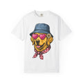 Golden Retriever Shirt St Valentines Day Pet Owner Gift Women Cartoon Tee Retriever T-Shirt Valentines Fan Comic Tshirt Dog Owner Graphic