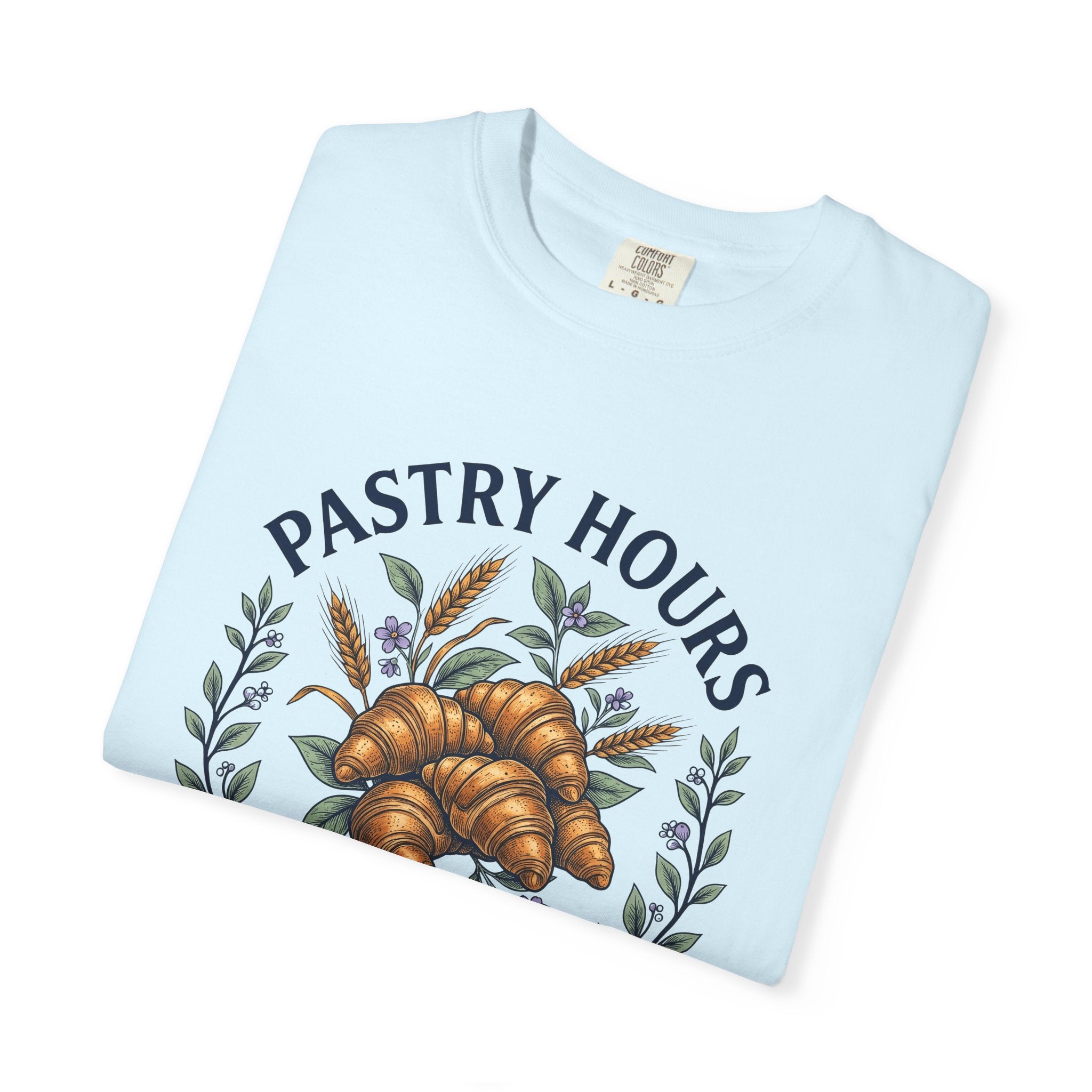 Croissant Treat Shirt Desserts Baked Goods Gift Women Garden Tee Pastry T-Shirt Dessert Fan Cottage Tshirt Bakery Graphic Shabby Chic