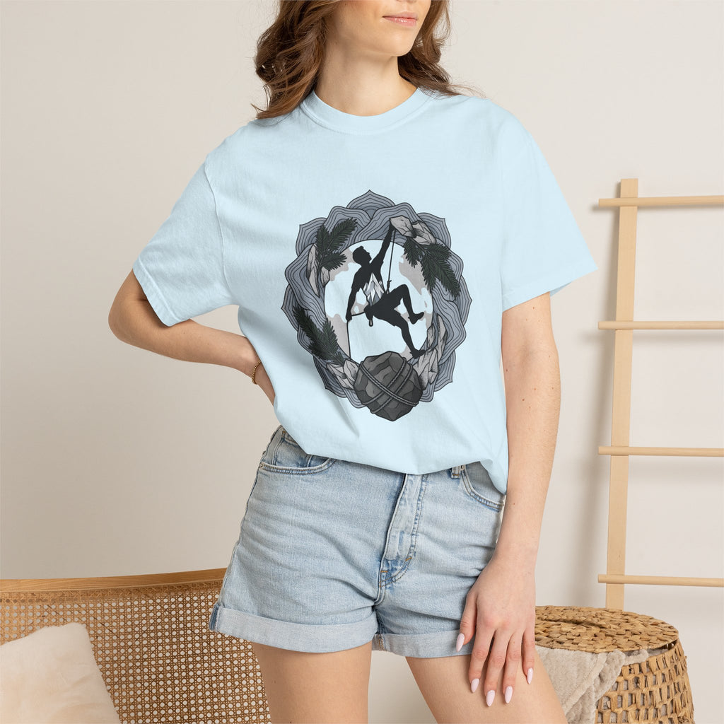 Climbing Sport Shirt Sports & Activities Travel Gift Women Cartoon Tee Rock Climbing T-Shirt Athlete Fan Cartoon Tshirt Adventure Graphic