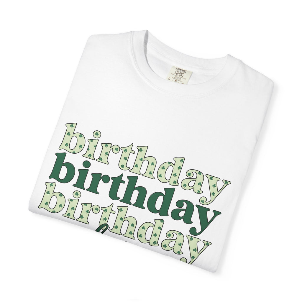 Shamrock Design Words Shirt Birthday Chance Gift Women Whimsical Tee Clover T-Shirt Birthday Fan Fantasy Tshirt Fortune Graphic Cartoon