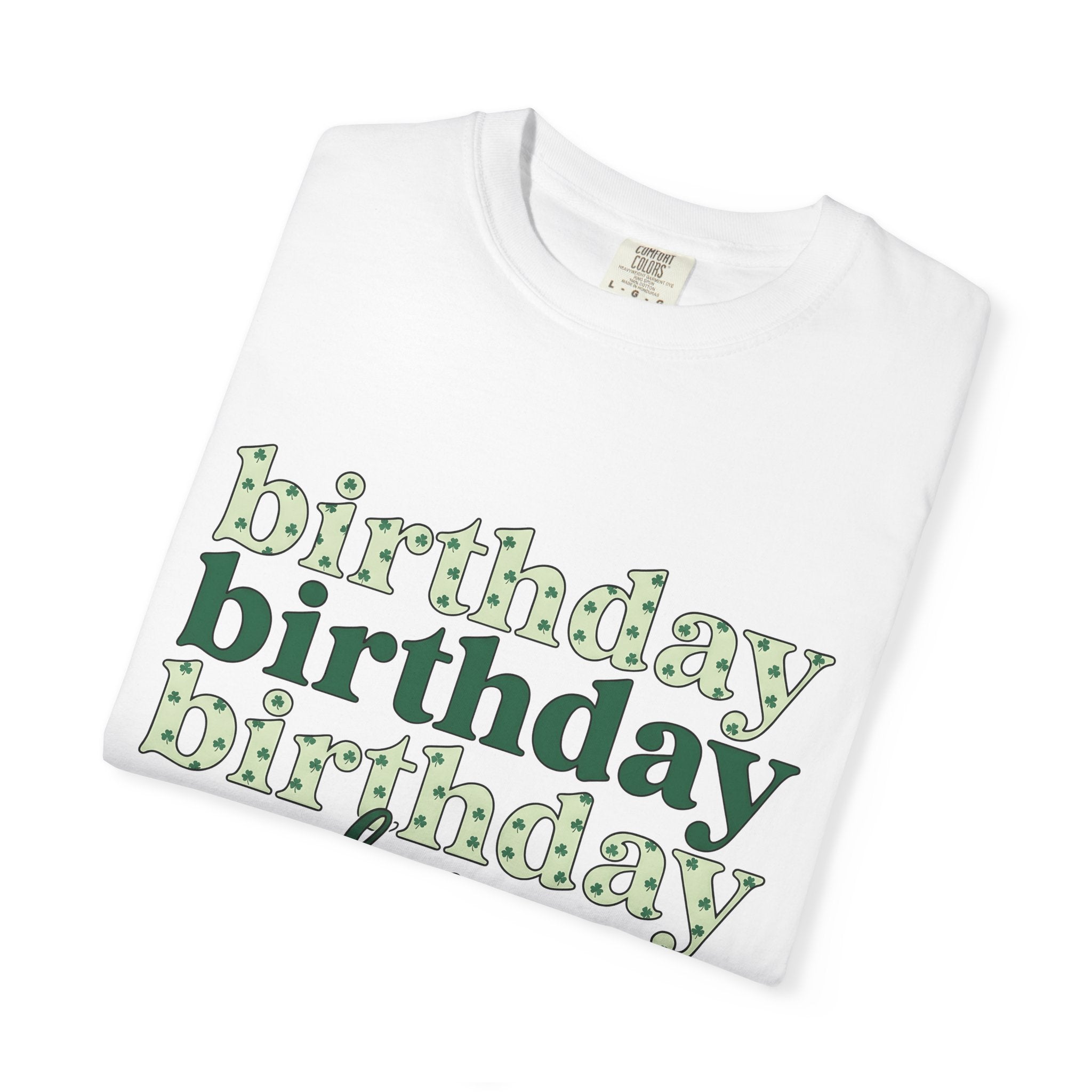 Shamrock Design Words Shirt Birthday Chance Gift Women Whimsical Tee Clover T-Shirt Birthday Fan Fantasy Tshirt Fortune Graphic Cartoon