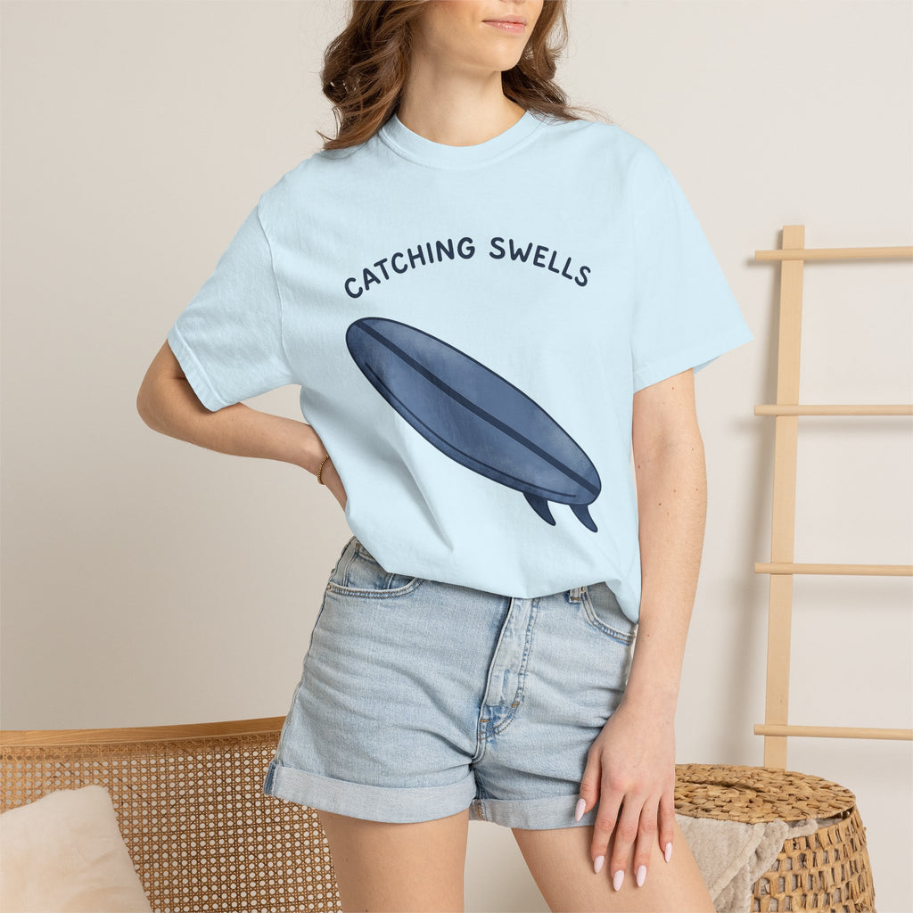 Surfboard Shirt Surfing Coast Gift Women Modern Tee Shortboard T-Shirt Surfer Enthusiast Contemporary Tshirt Seaside Graphic Classic Sea