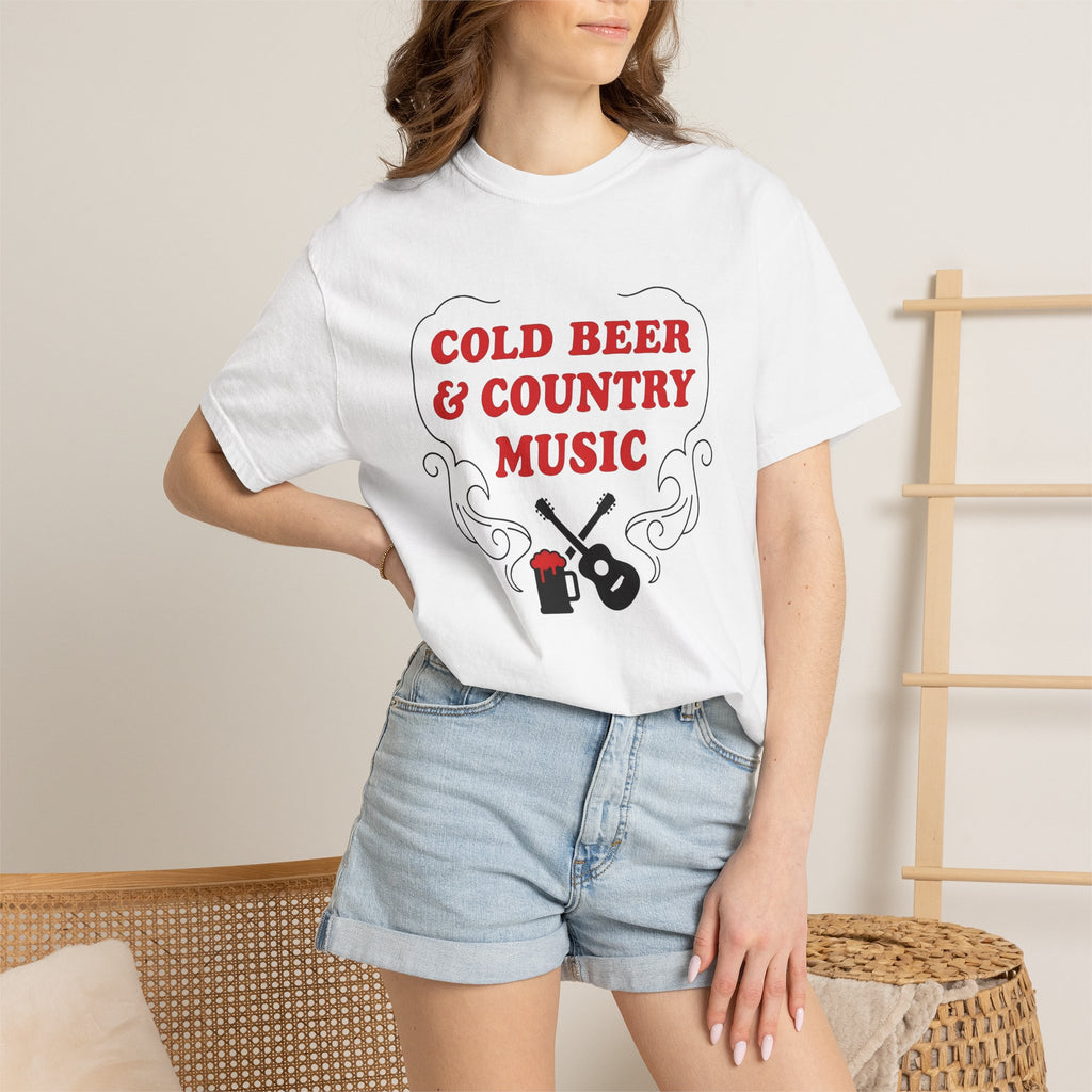 Guitar Beer Mug Shirt Cowgirl Music Gift Women Western Tee Beerstein T-Shirt Cowboy Fan Rustic Tshirt Melody Graphic Vintage Flourish Tshirt