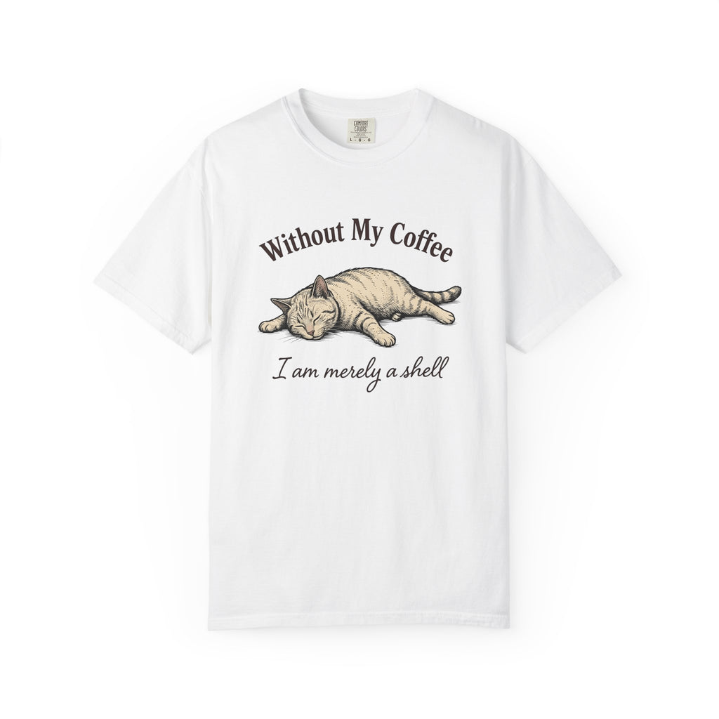 Nap Cat Shirt Coffee Pet Gift Women Retro Tee Kitty T-Shirt Coffee Fan Vintage Tshirt Animal Graphic Sketch Espresso Tshirt