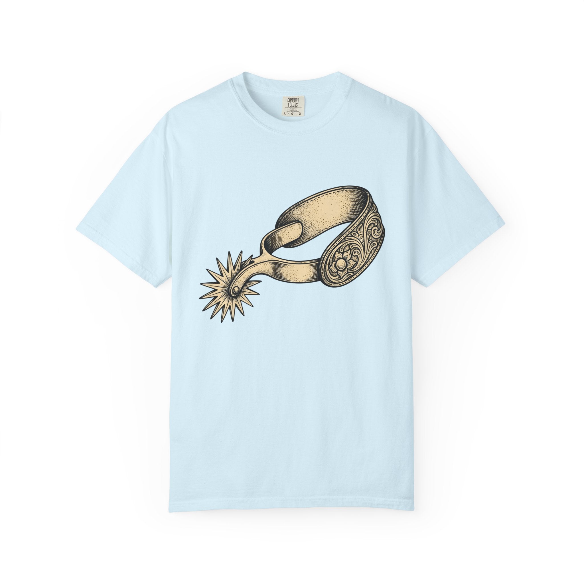 Cowboy Spur Shirt Cowgirl Cowboy Gift Women Retro Tee Spur T-Shirt Rodeo Fan Vintage Tshirt Cowboy Graphic Sketch Flower Tshirt