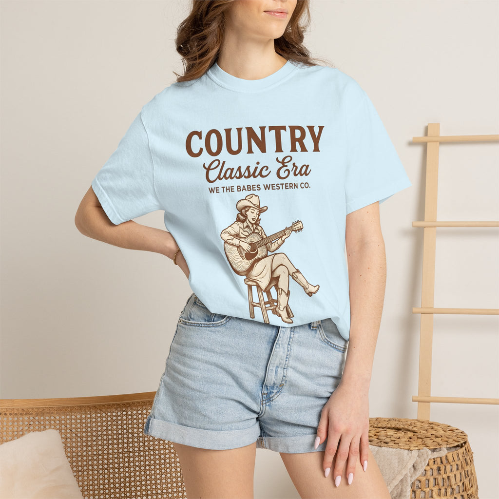 Cowgirl Guitar Shirt Cowgirl Western Gift Women Vintage Tee Guitar T-Shirt Cowgirl Fan Rustic Graphic Retro Cowboy Hat Tshirt