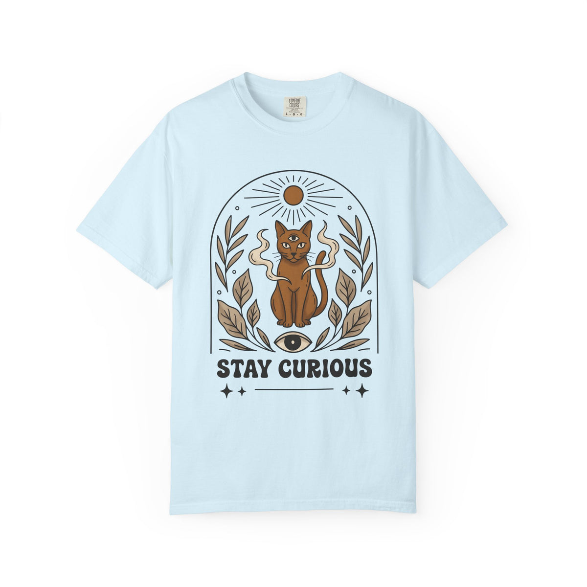 Mystical Cat Shirt Cottagecore Occult Unisex Gift Boho Tee Cat T-Shirt Homebody