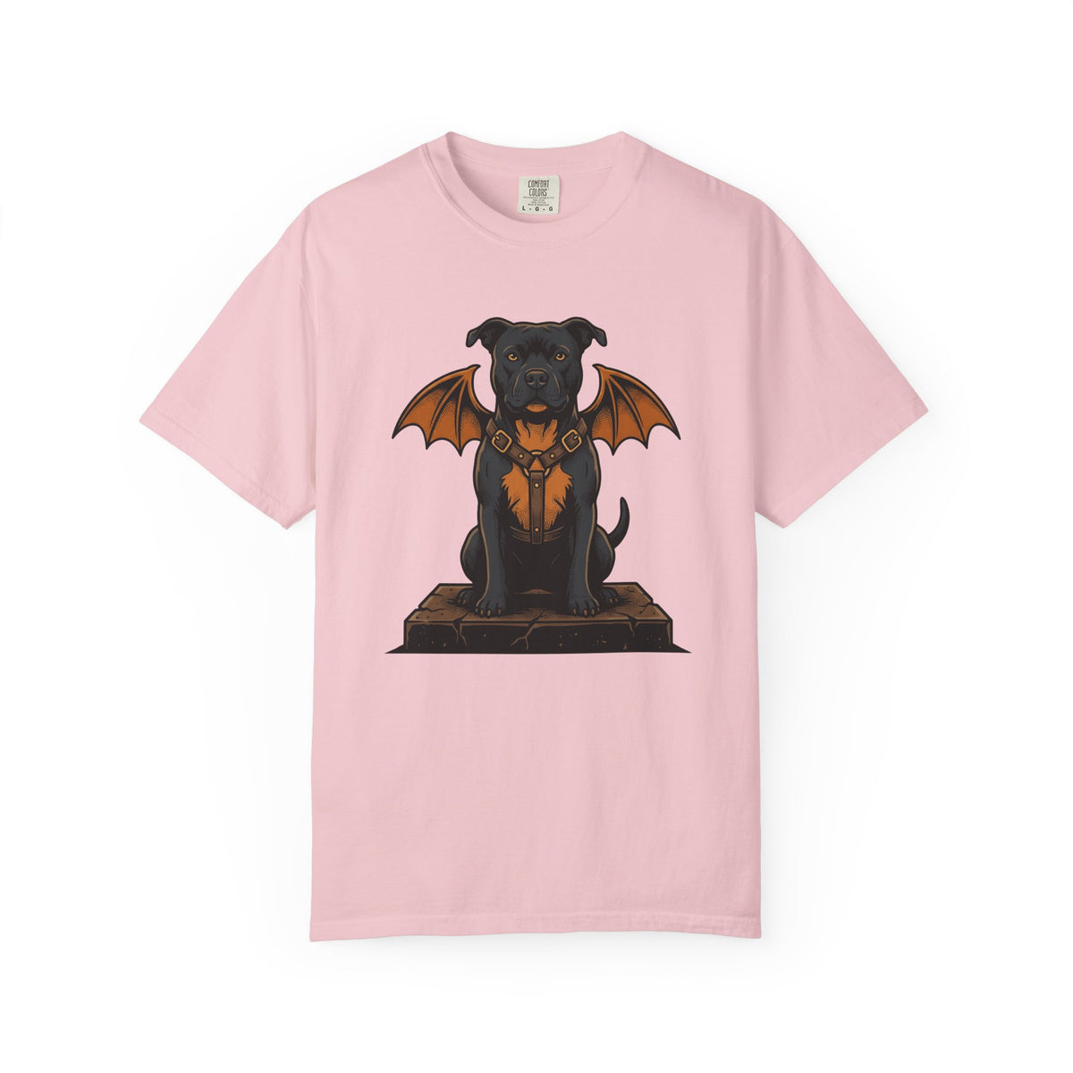 Pitbull Bat Wings Shirt Halloween Puppy Gift Women Sketch Tee Bully T-Shirt Horror Fan Pitbull Drawing Old School Belt Tshirt