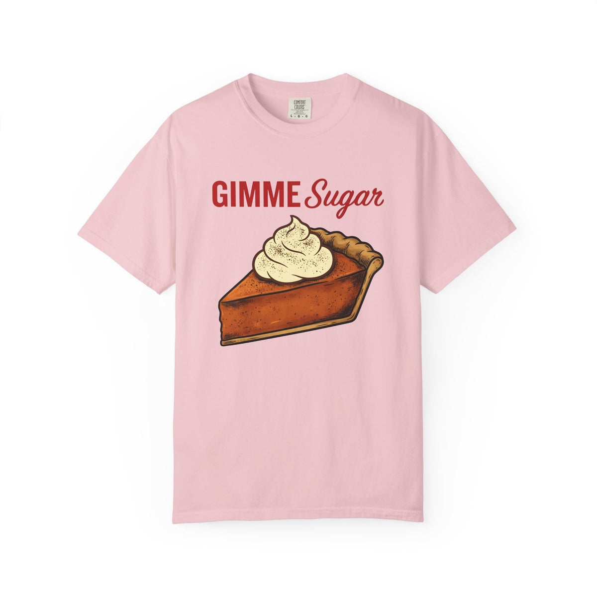 Pumpkin Tart Shabby Chic T-Shirt – Fall Holiday Dessert Lover, Unisex Graphic Tee
